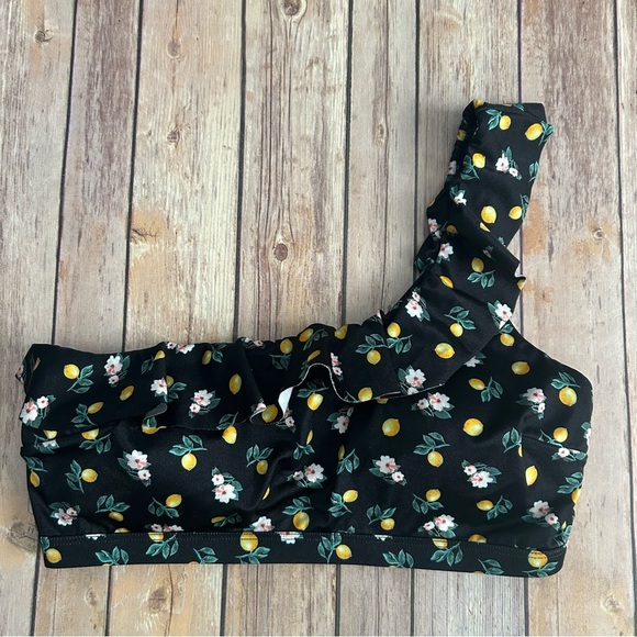 Victoria’s Secret Ruffled One Shoulder Lemon Bikini Top - Picture 2 of 8